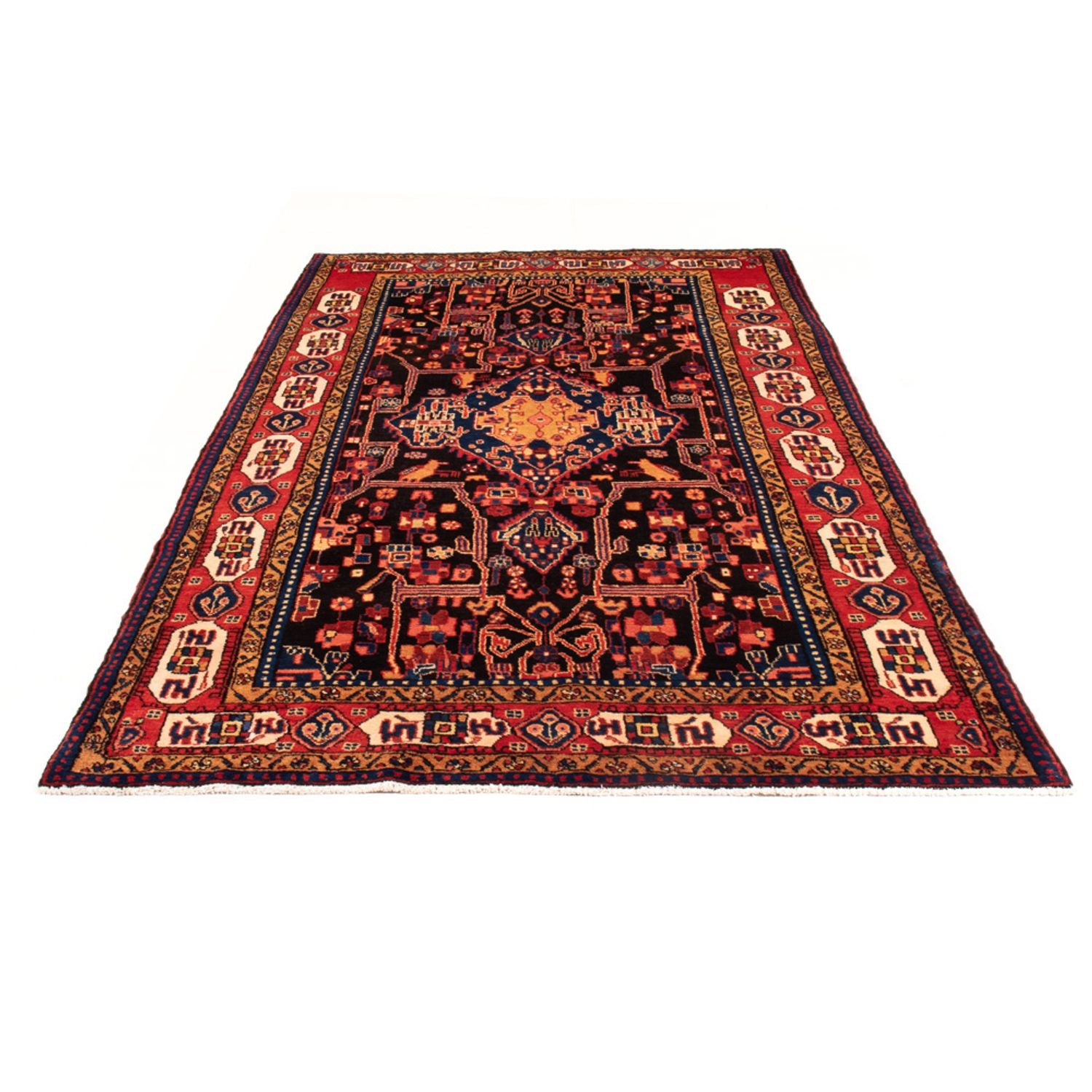 Alfombra persa - Nómada - 287 x 155 cm - azul oscuro