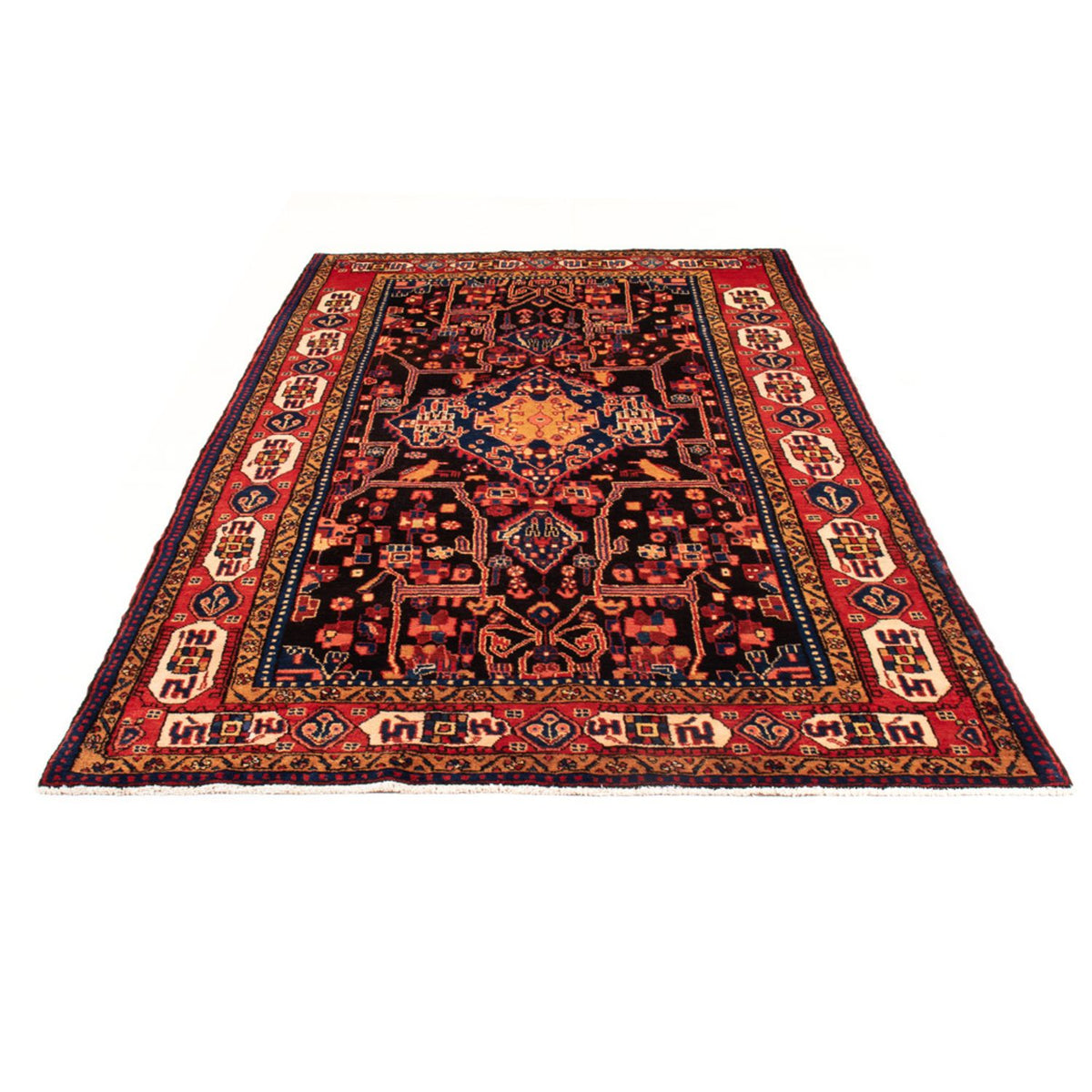 Alfombra persa - Nómada - 287 x 155 cm - azul oscuro