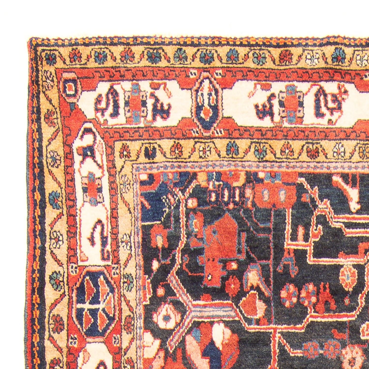 Alfombra persa - Nómada - 277 x 165 cm - azul oscuro