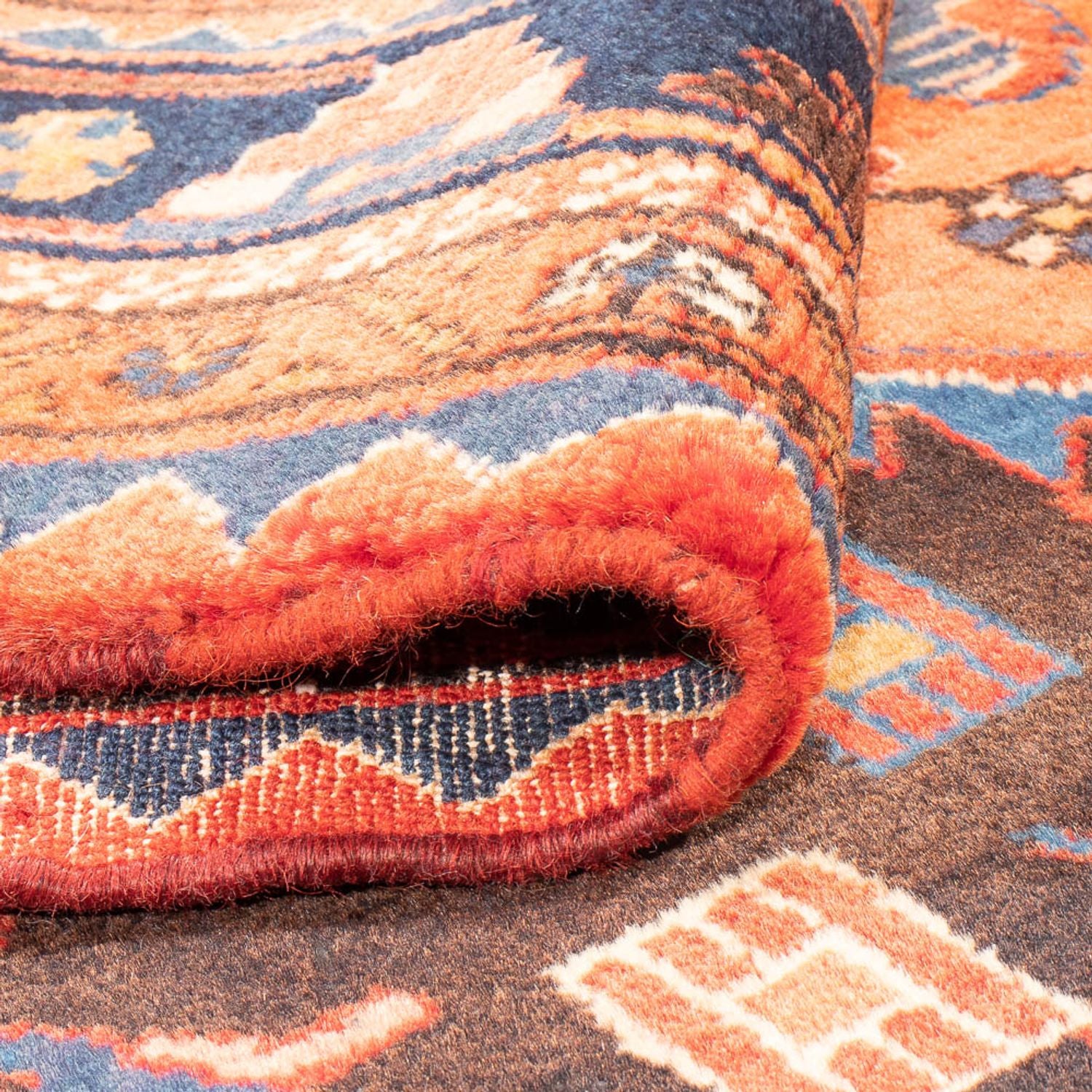 Alfombra persa - Nómada - 287 x 176 cm - azul oscuro