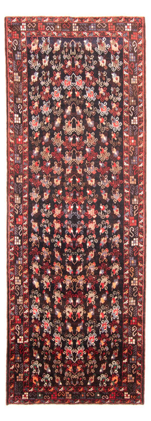 Alfombra de pasillo Alfombra persa - Nómada - 350 x 140 cm - azul oscuro