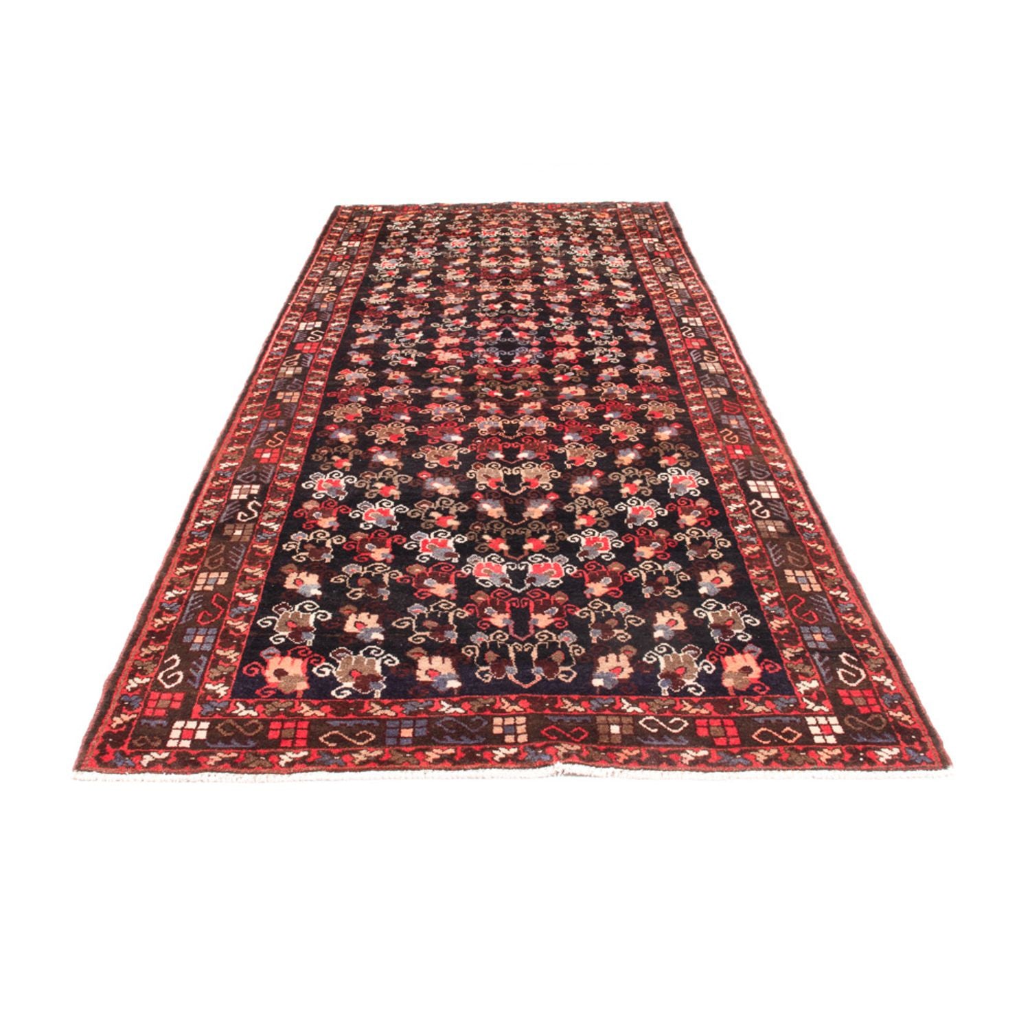 Alfombra de pasillo Alfombra persa - Nómada - 350 x 140 cm - azul oscuro
