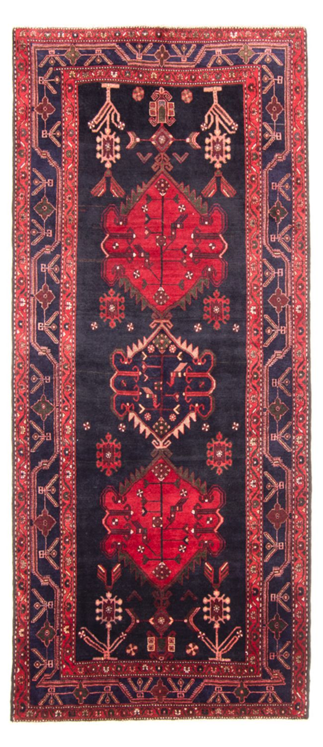 Alfombra de pasillo Alfombra persa - Nómada - 290 x 134 cm - azul oscuro