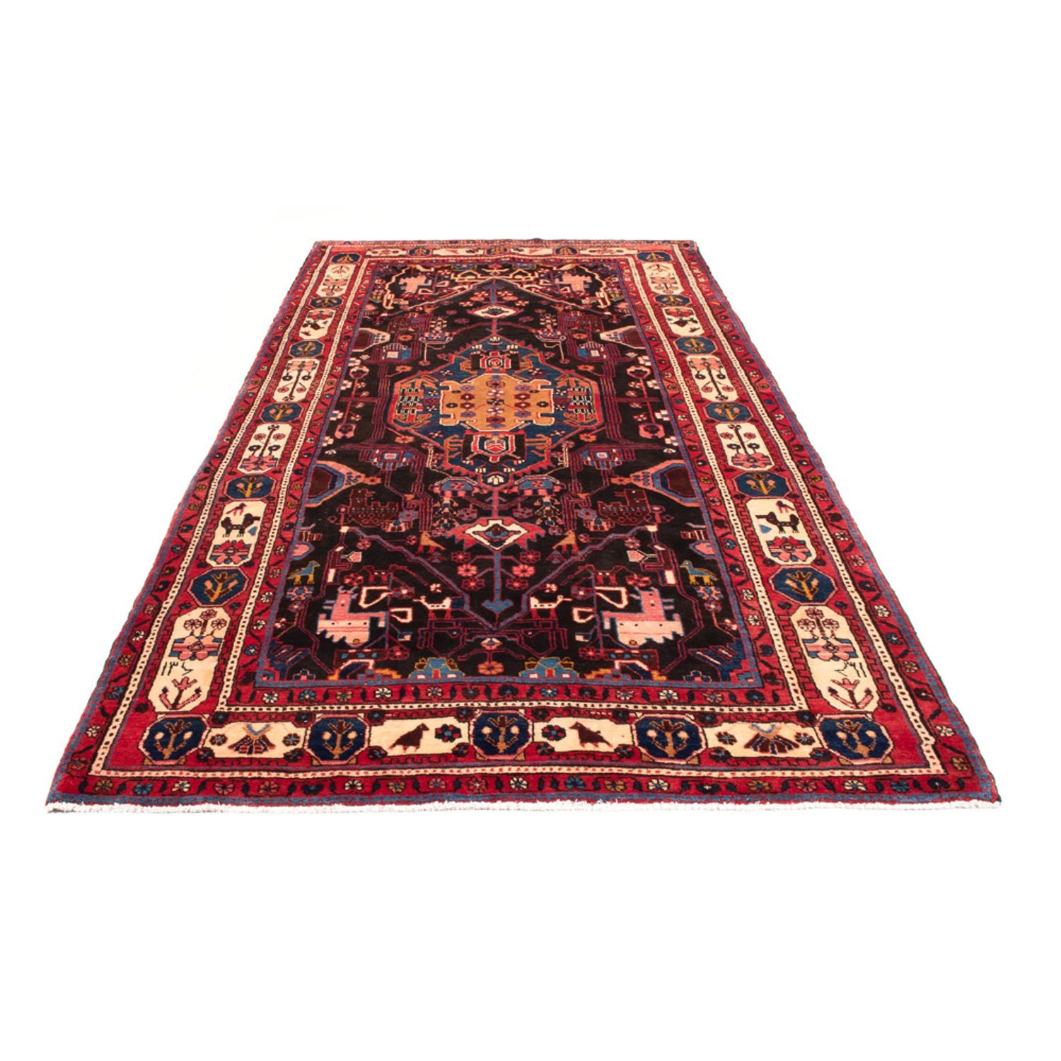 Alfombra de pasillo Alfombra persa - Nómada - 350 x 160 cm - azul oscuro