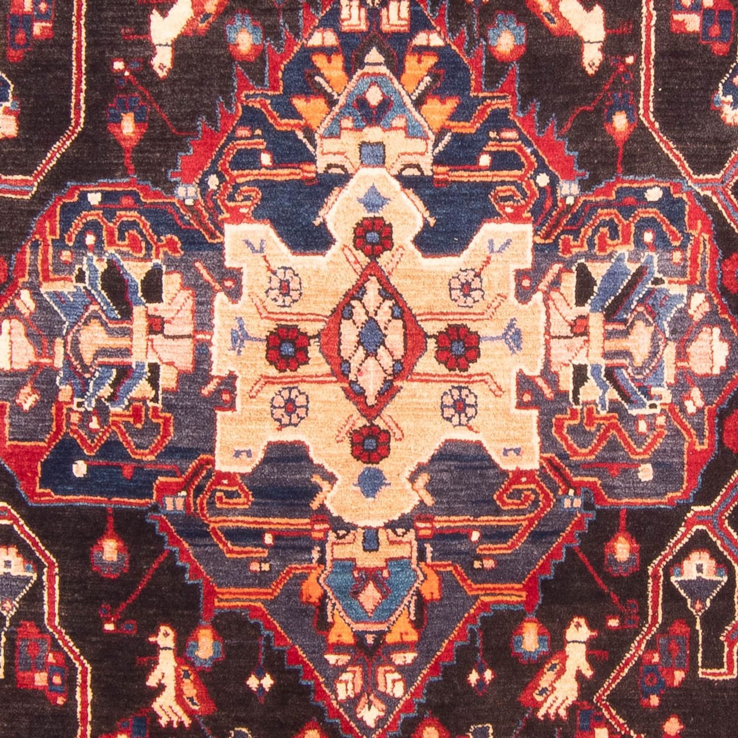 Alfombra persa - Nómada - 320 x 163 cm - azul oscuro