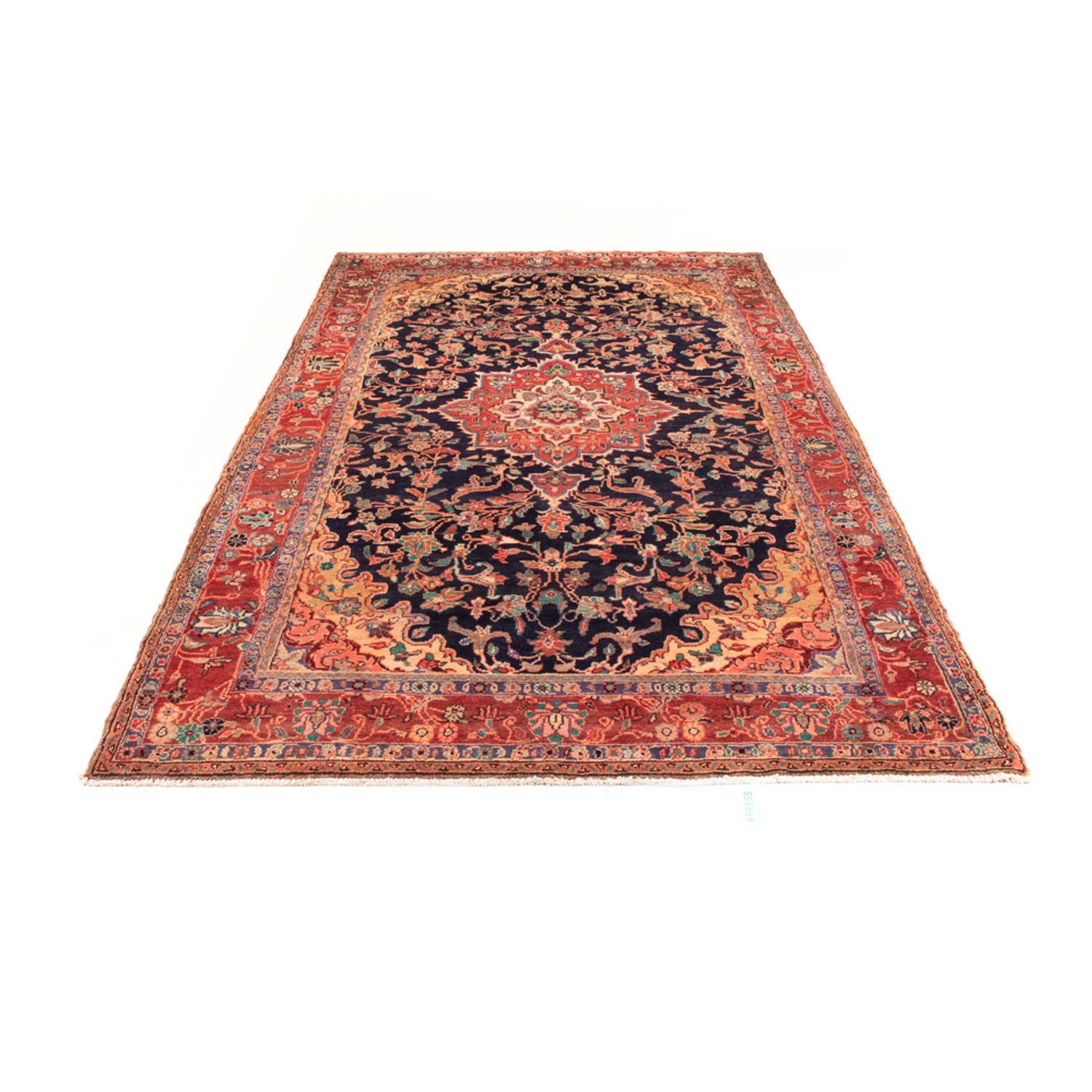 Alfombra persa - Nómada - 295 x 157 cm - azul oscuro