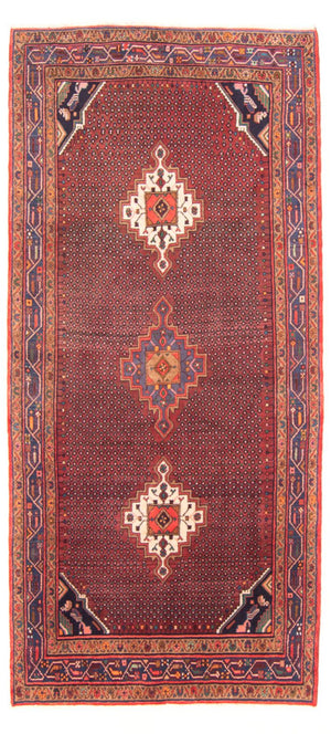 Alfombra de pasillo Alfombra persa - Bidjar - 275 x 140 cm - rojo