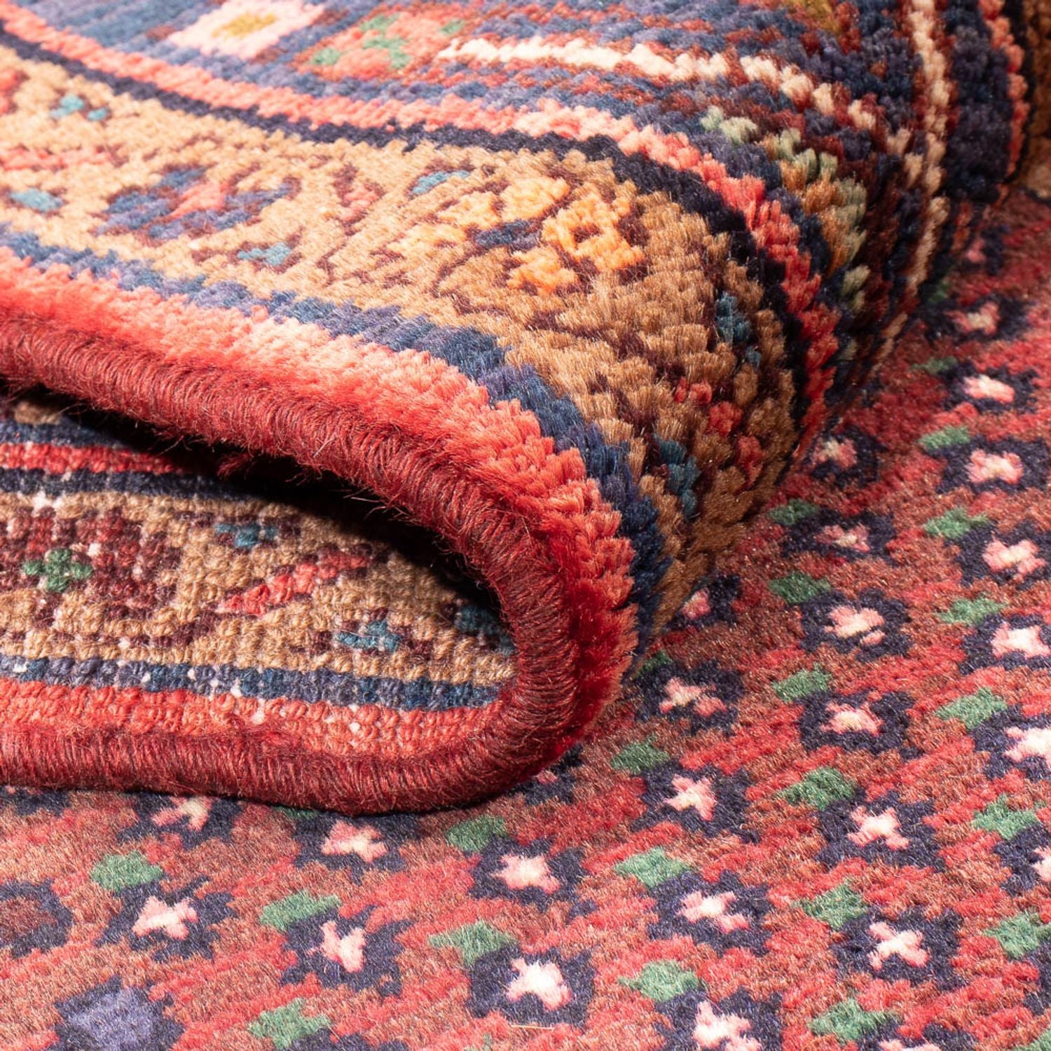 Alfombra de pasillo Alfombra persa - Bidjar - 275 x 140 cm - rojo