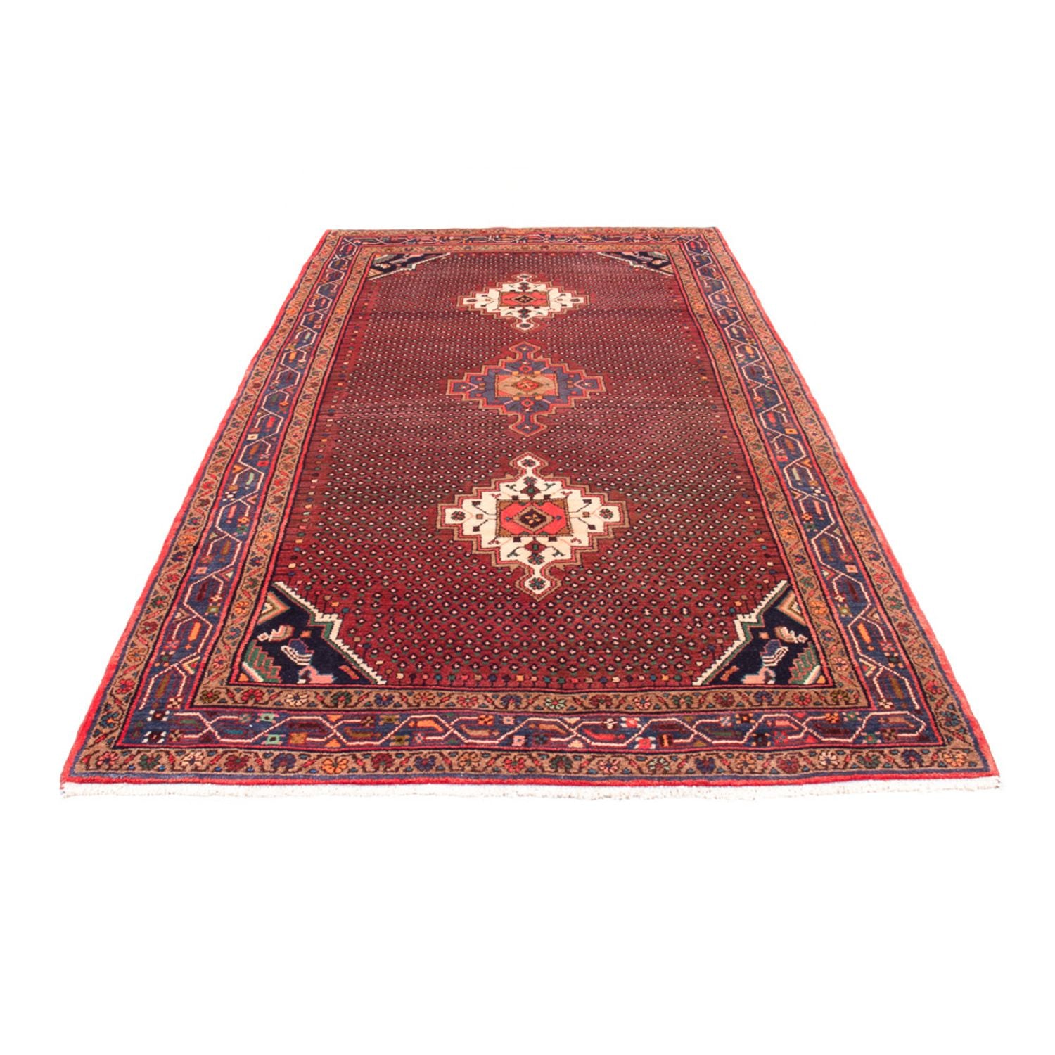 Alfombra de pasillo Alfombra persa - Bidjar - 275 x 140 cm - rojo