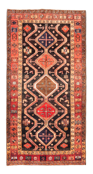 Alfombra persa - Nómada - 296 x 153 cm - azul oscuro
