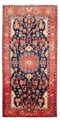 Alfombra persa - Nómada - 300 x 156 cm - azul oscuro