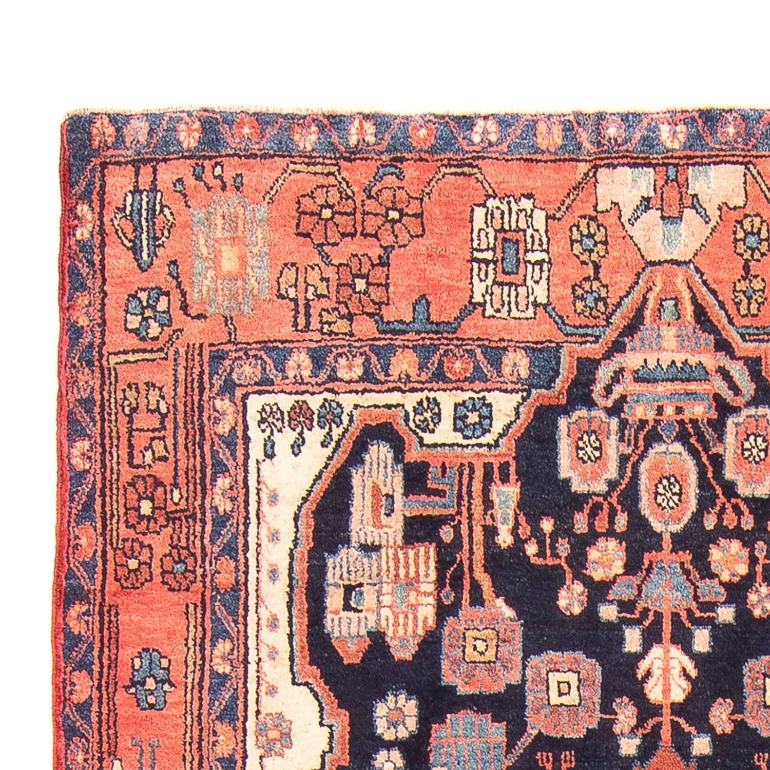 Alfombra persa - Nómada - 300 x 156 cm - azul oscuro