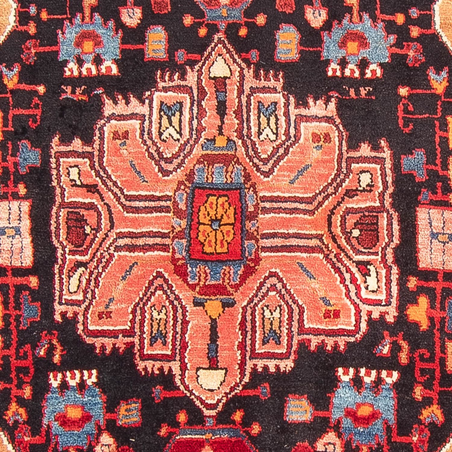 Alfombra persa - Nómada - 312 x 153 cm - azul oscuro