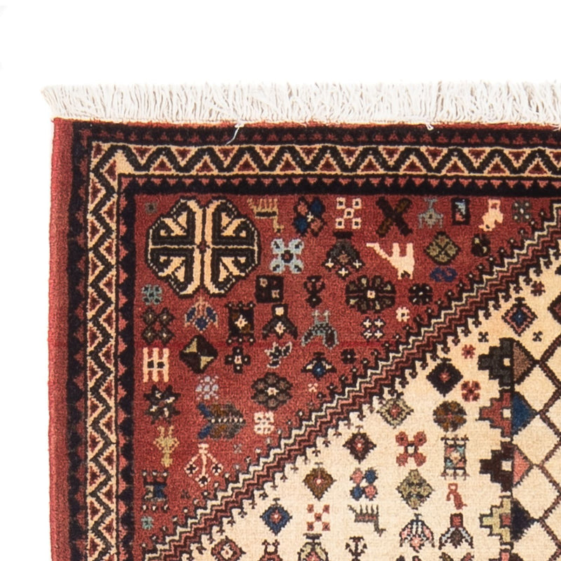 Alfombra persa - Nómada - 128 x 82 cm - crema