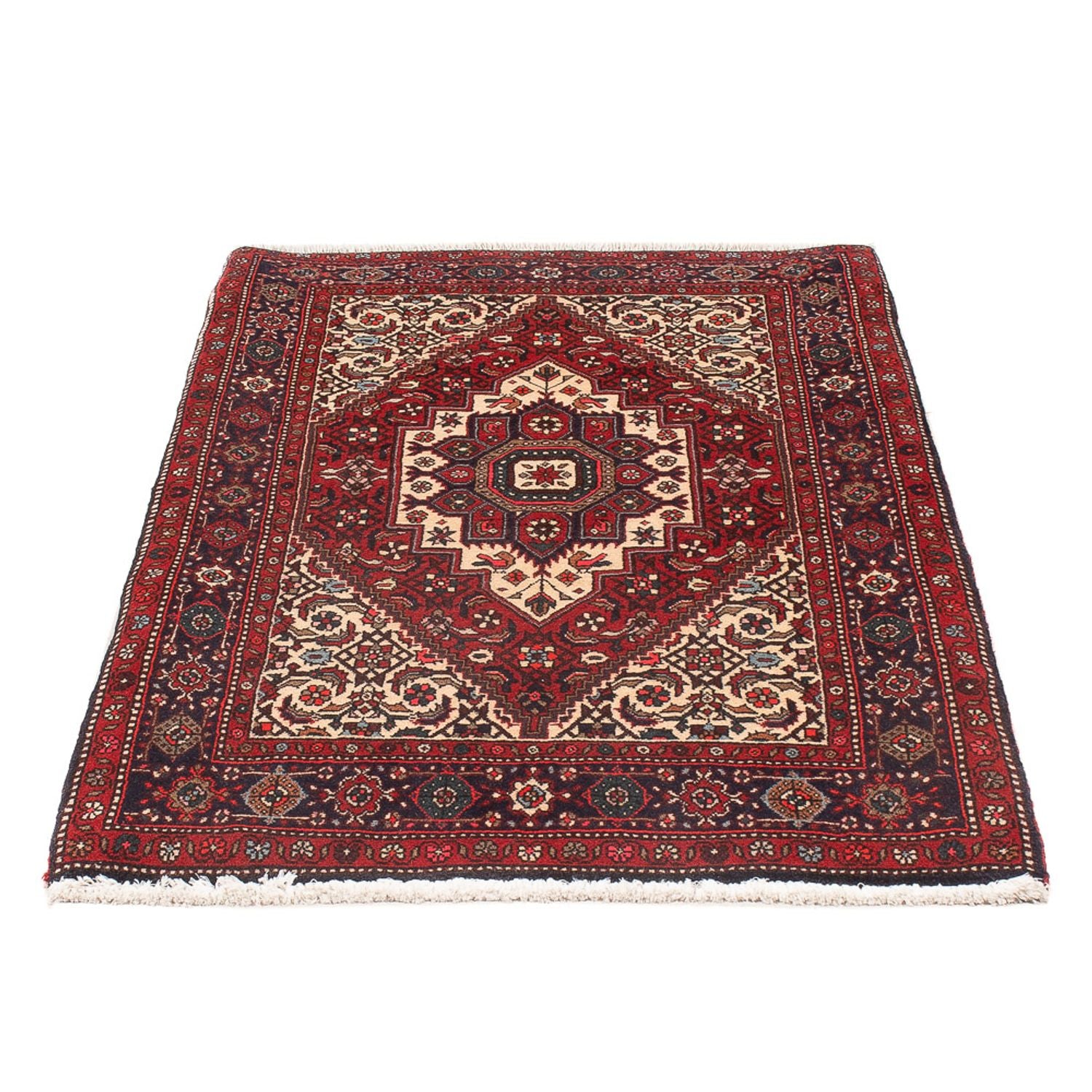 Alfombra persa - Nómada - 145 x 80 cm - crema