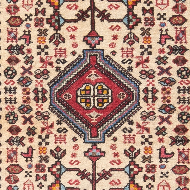 Alfombra persa - Nómada - 147 x 63 cm - crema