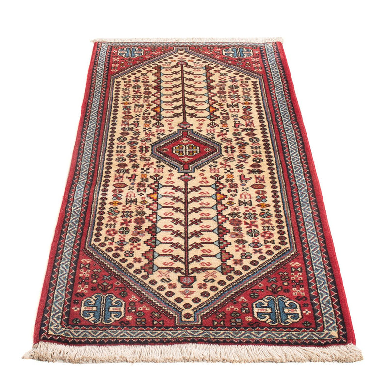 Alfombra persa - Nómada - 147 x 63 cm - crema