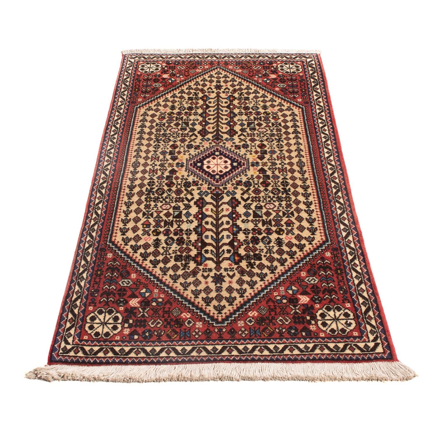 Alfombra persa - Nómada - 147 x 63 cm - crema