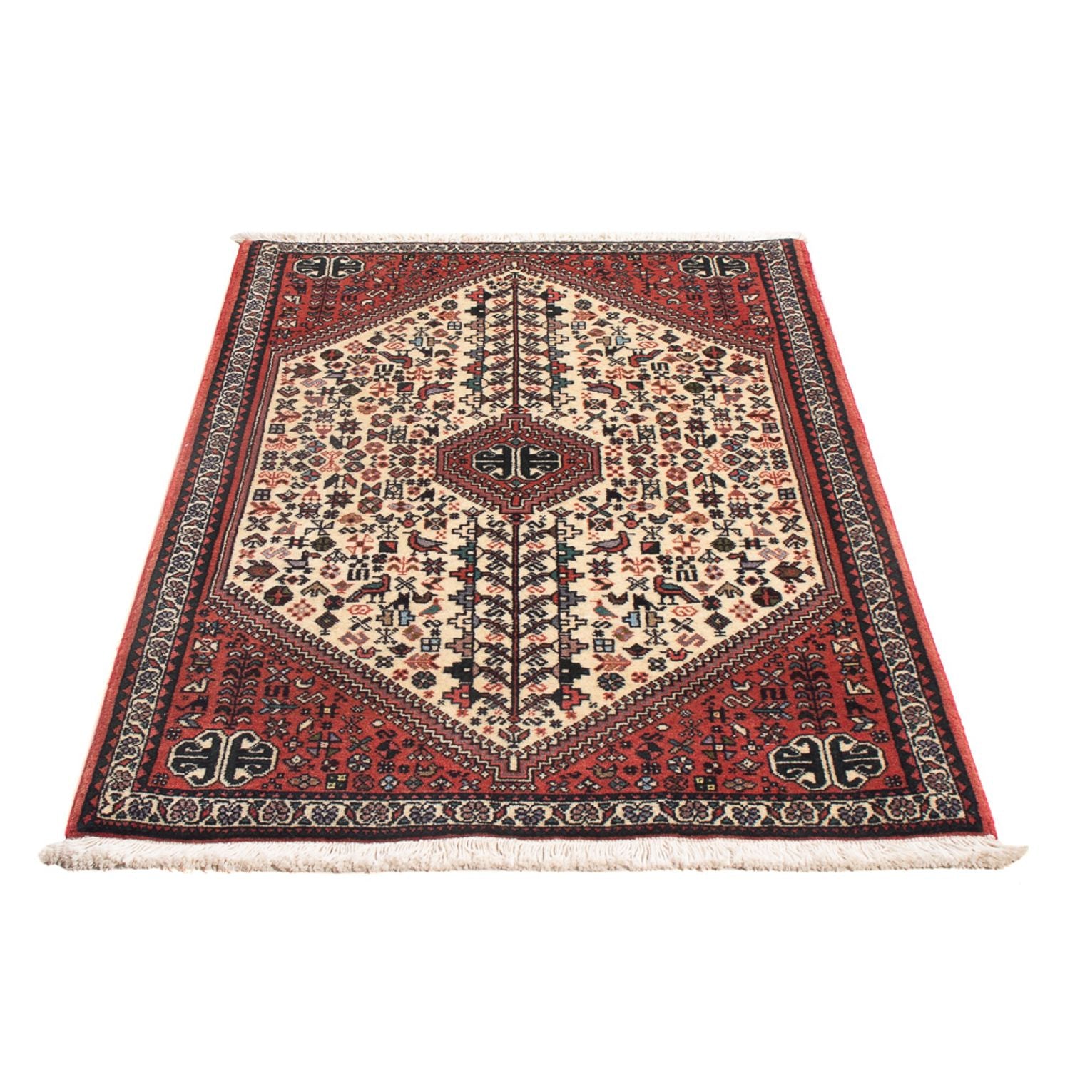 Alfombra persa - Nómada - 127 x 80 cm - crema