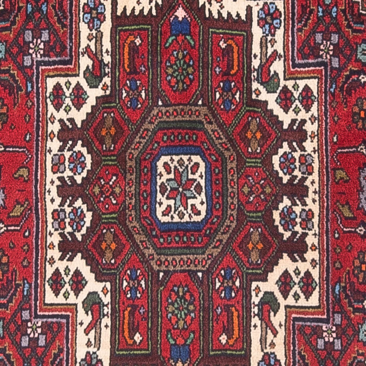 Alfombra persa - Nómada - 132 x 81 cm - crema