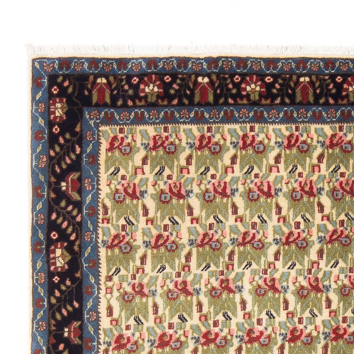 Alfombra persa - Nómada - 213 x 138 cm - verde claro