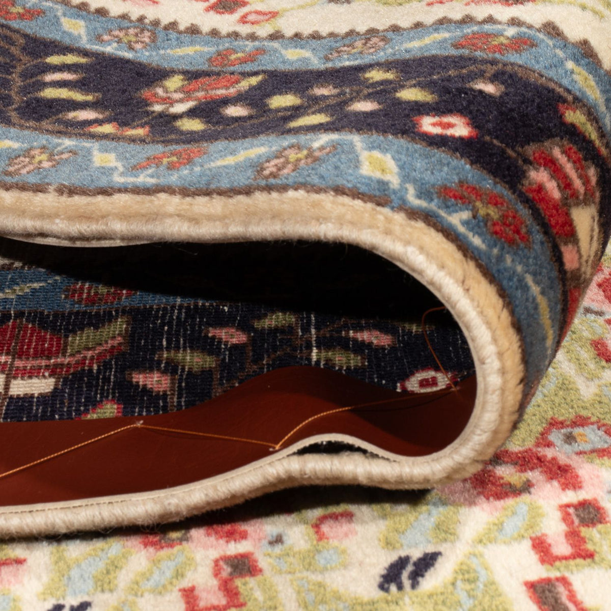 Alfombra persa - Nómada - 213 x 138 cm - verde claro