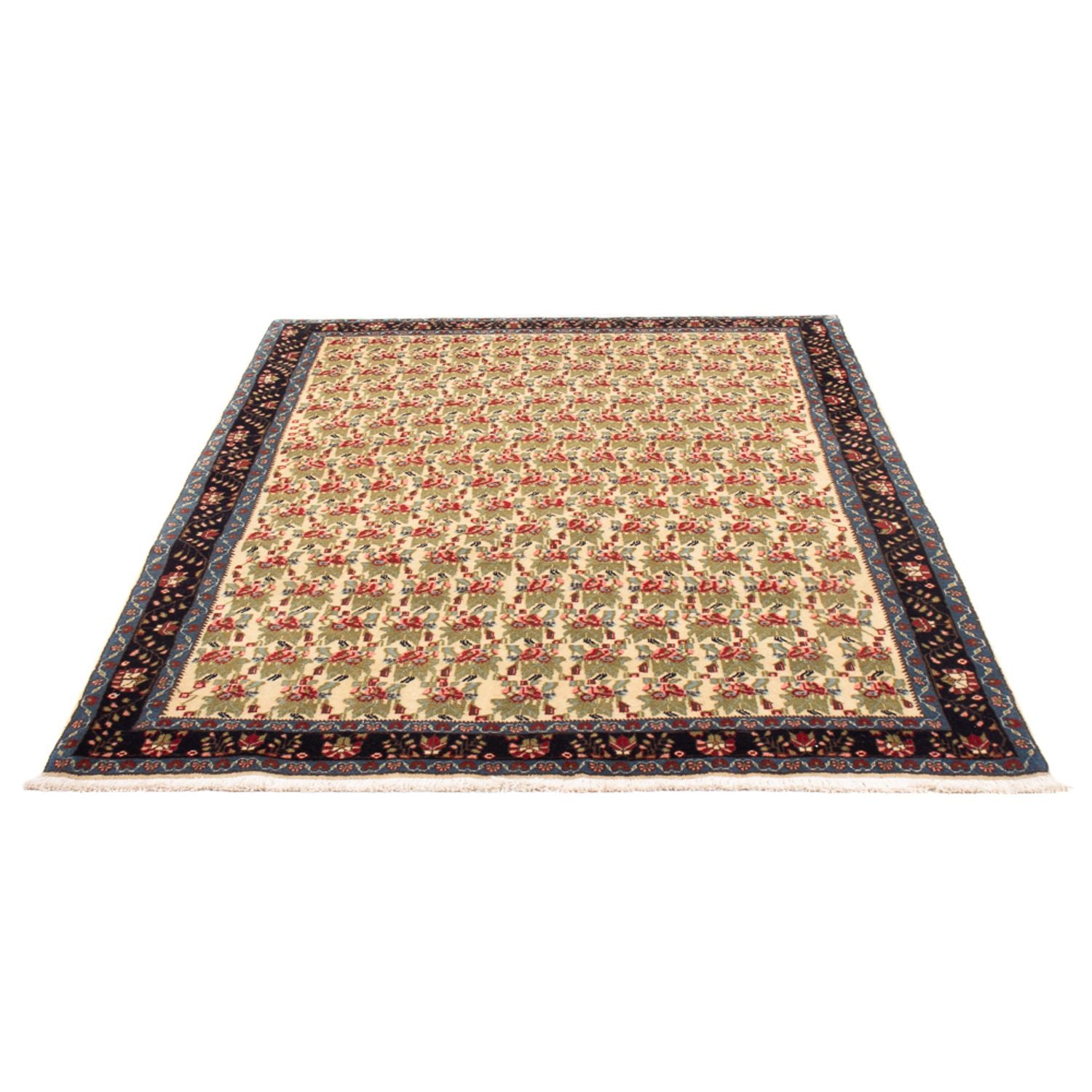 Alfombra persa - Nómada - 213 x 138 cm - verde claro