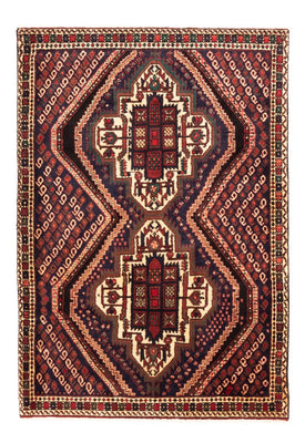 Alfombra persa - Nómada - 150 x 108 cm - rojo burdeos