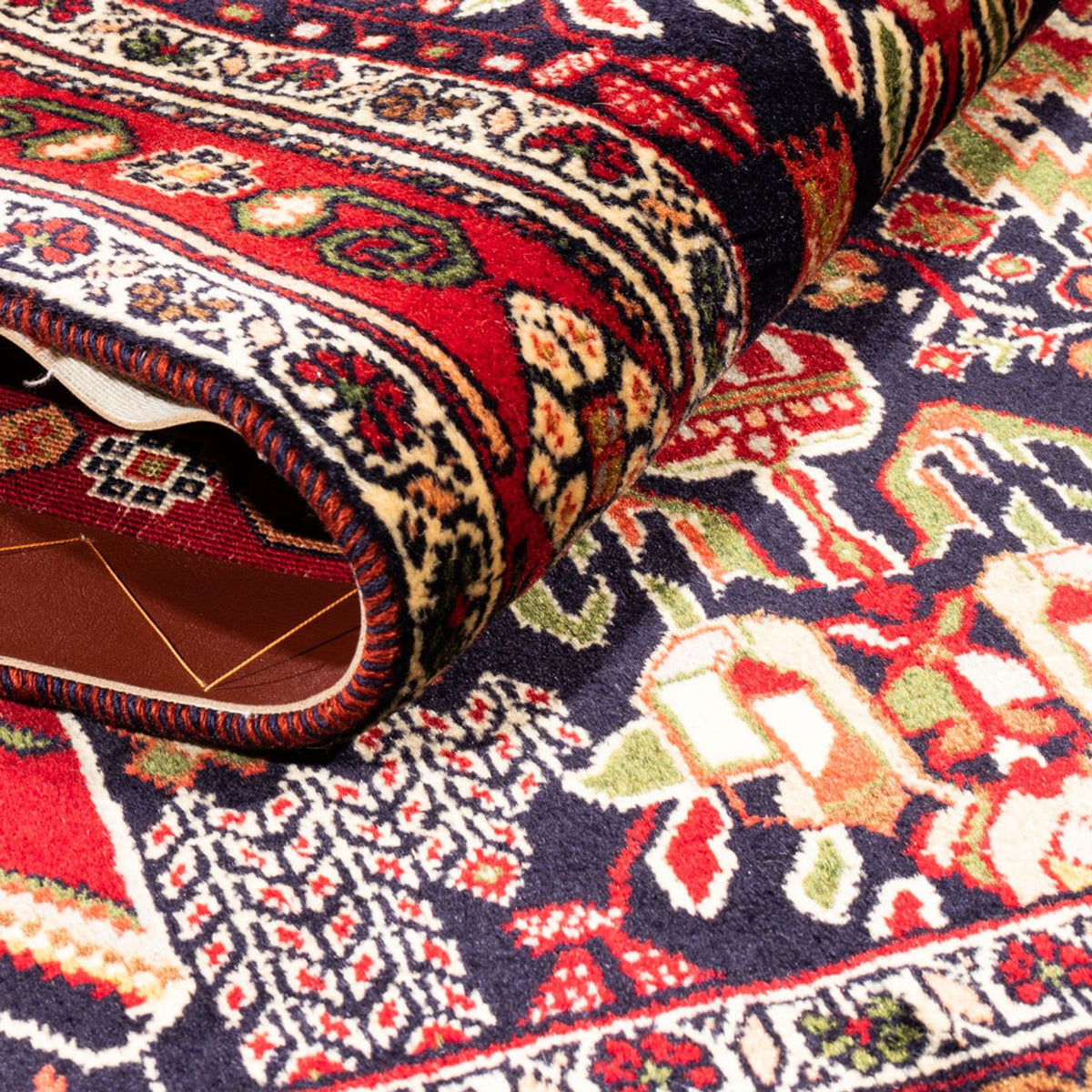 Alfombra persa - Nómada - 154 x 100 cm - rojo burdeos