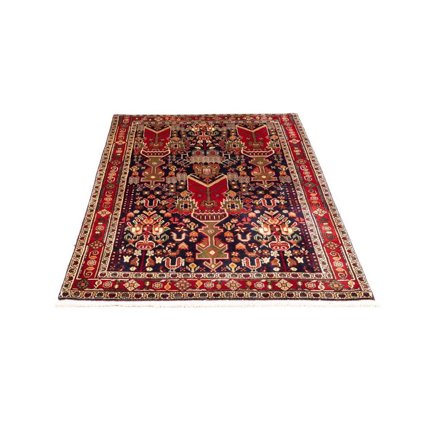 Alfombra persa - Nómada - 154 x 100 cm - rojo burdeos