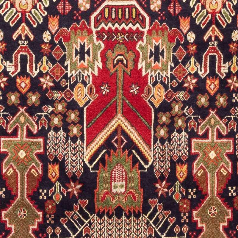 Alfombra persa - Nómada - 155 x 100 cm - rojo burdeos