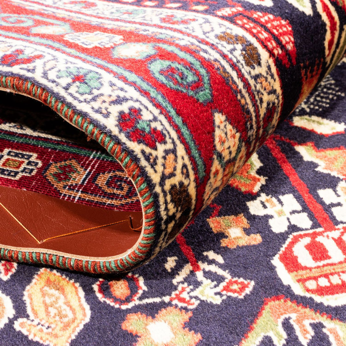 Alfombra persa - Nómada - 155 x 100 cm - rojo burdeos