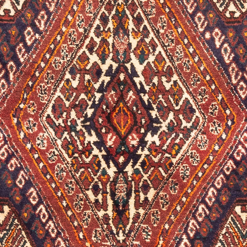 Alfombra persa - Nómada - 127 x 98 cm - rojo burdeos