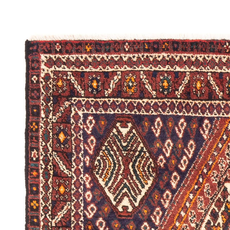 Alfombra persa - Nómada - 127 x 98 cm - rojo burdeos