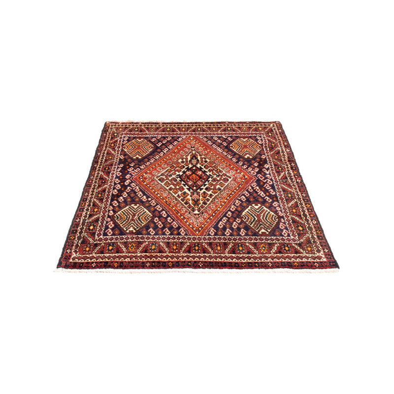 Alfombra persa - Nómada - 127 x 98 cm - rojo burdeos