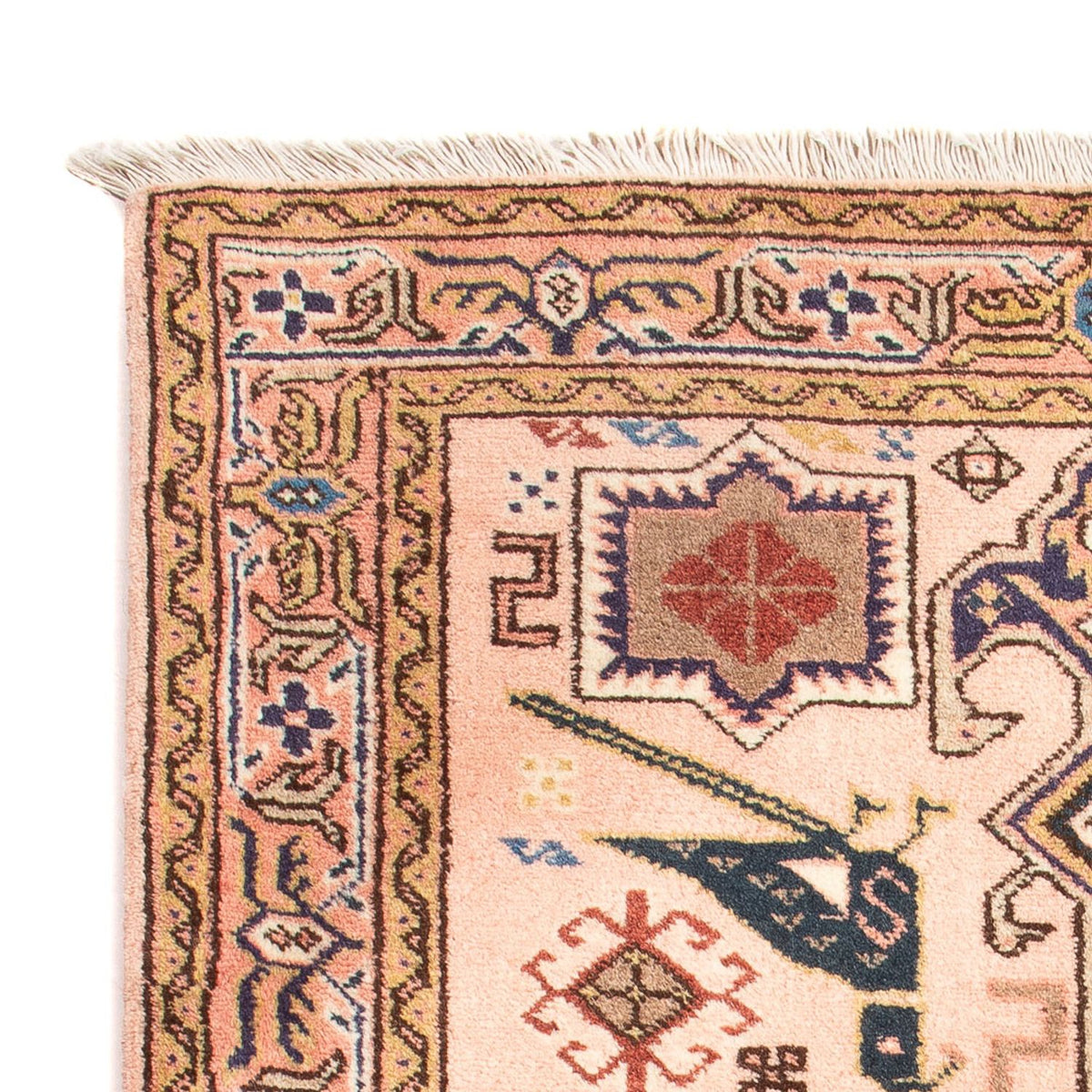 Alfombra persa - Nómada - 96 x 67 cm - salmón