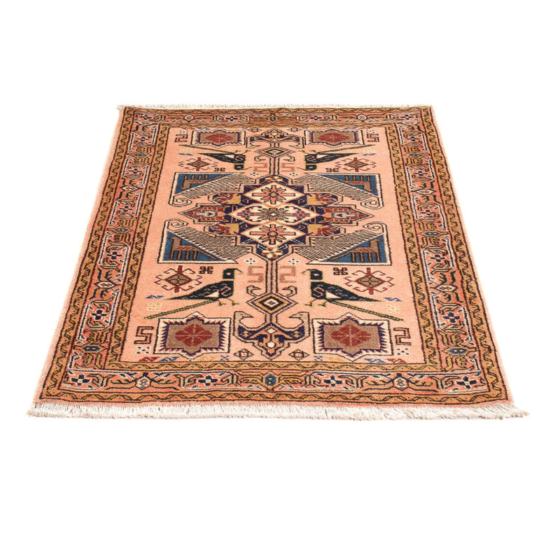 Alfombra persa - Nómada - 96 x 67 cm - salmón