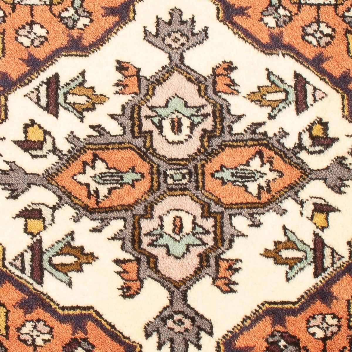 Alfombra persa - Nómada - 89 x 71 cm - naranja