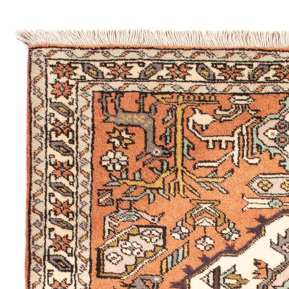 Alfombra persa - Nómada - 89 x 71 cm - naranja