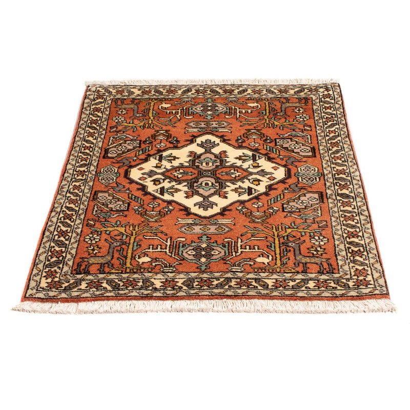 Alfombra persa - Nómada - 89 x 71 cm - naranja