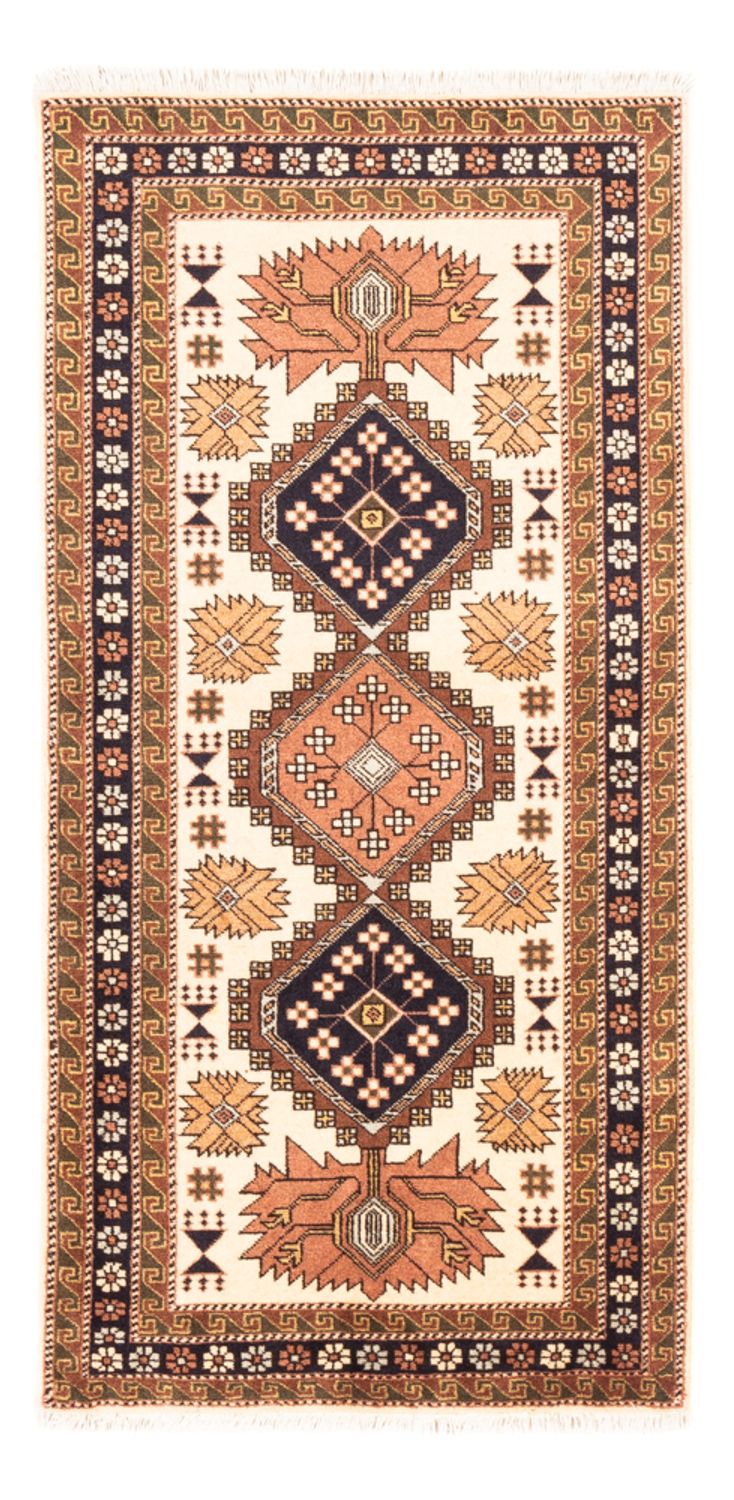 Alfombra persa - Nómada - 148 x 80 cm - crema