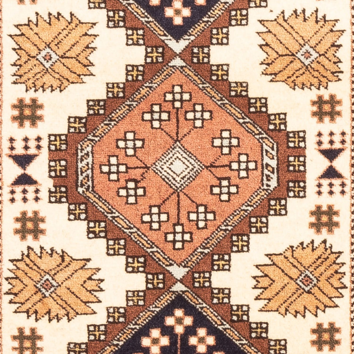 Alfombra persa - Nómada - 148 x 80 cm - crema
