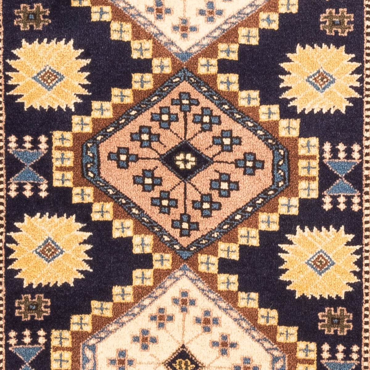 Alfombra persa - Nómada - 145 x 80 cm - azul oscuro