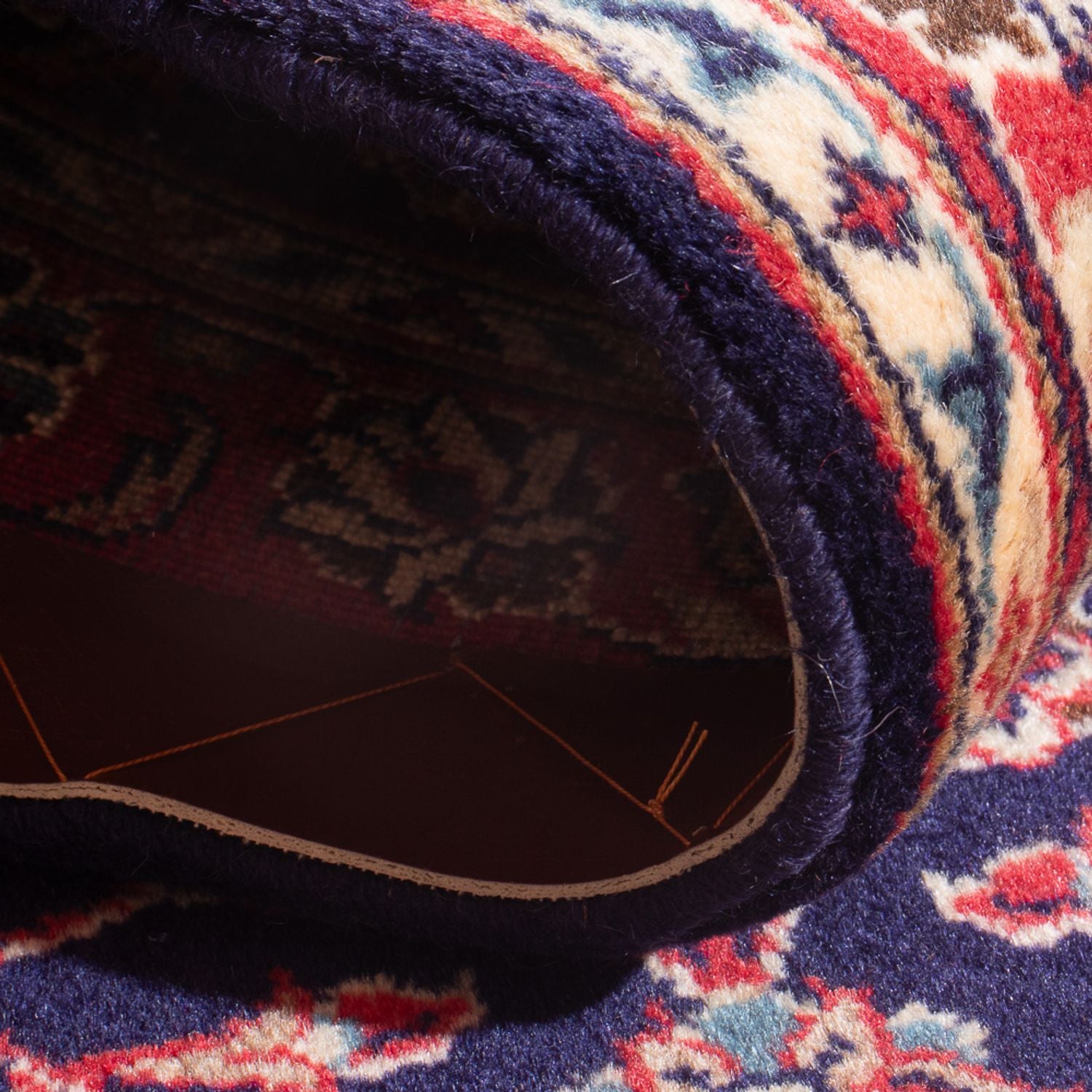Alfombra persa - Keshan - 140 x 70 cm - azul