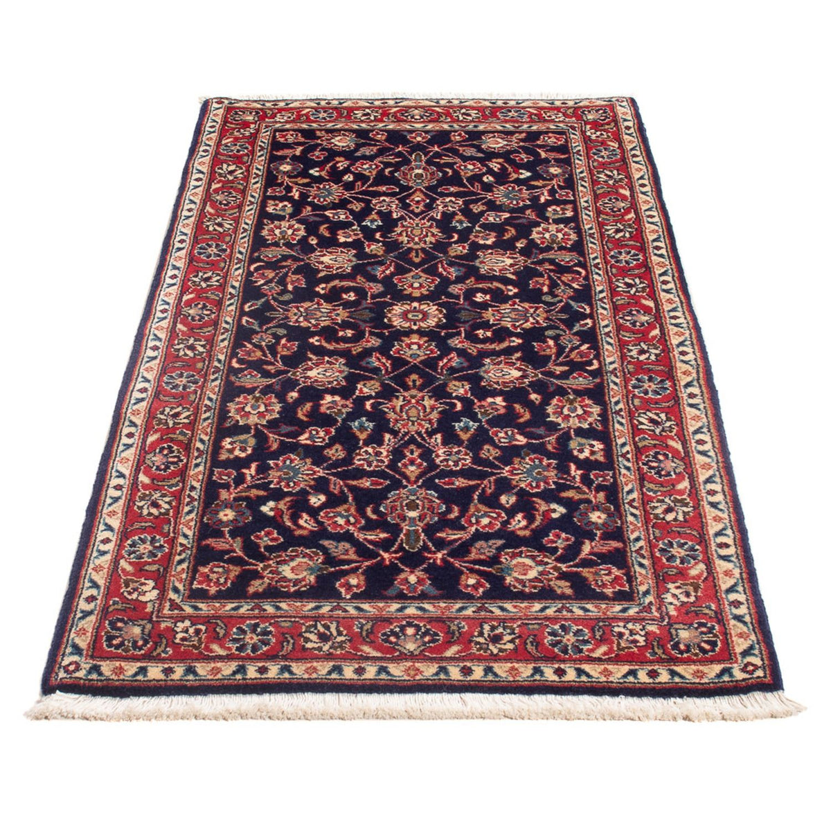 Alfombra persa - Keshan - 140 x 70 cm - azul