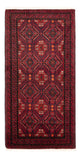 Alfombra Belutsch - 170 x 92 cm - rojo oscuro