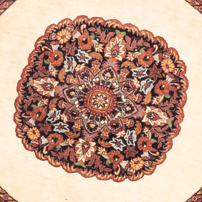 Alfombra persa - Bidjar redondo  - 100 x 100 cm - crema