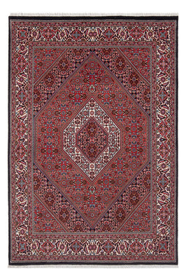 Alfombra persa - Bidjar - 207 x 142 cm - rojo oscuro