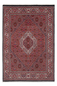 Alfombra persa - Bidjar - 207 x 142 cm - rojo oscuro