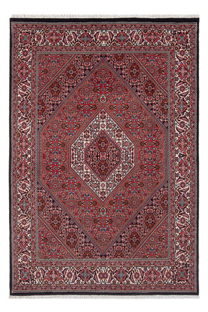 Alfombra persa - Bidjar - 207 x 142 cm - rojo oscuro